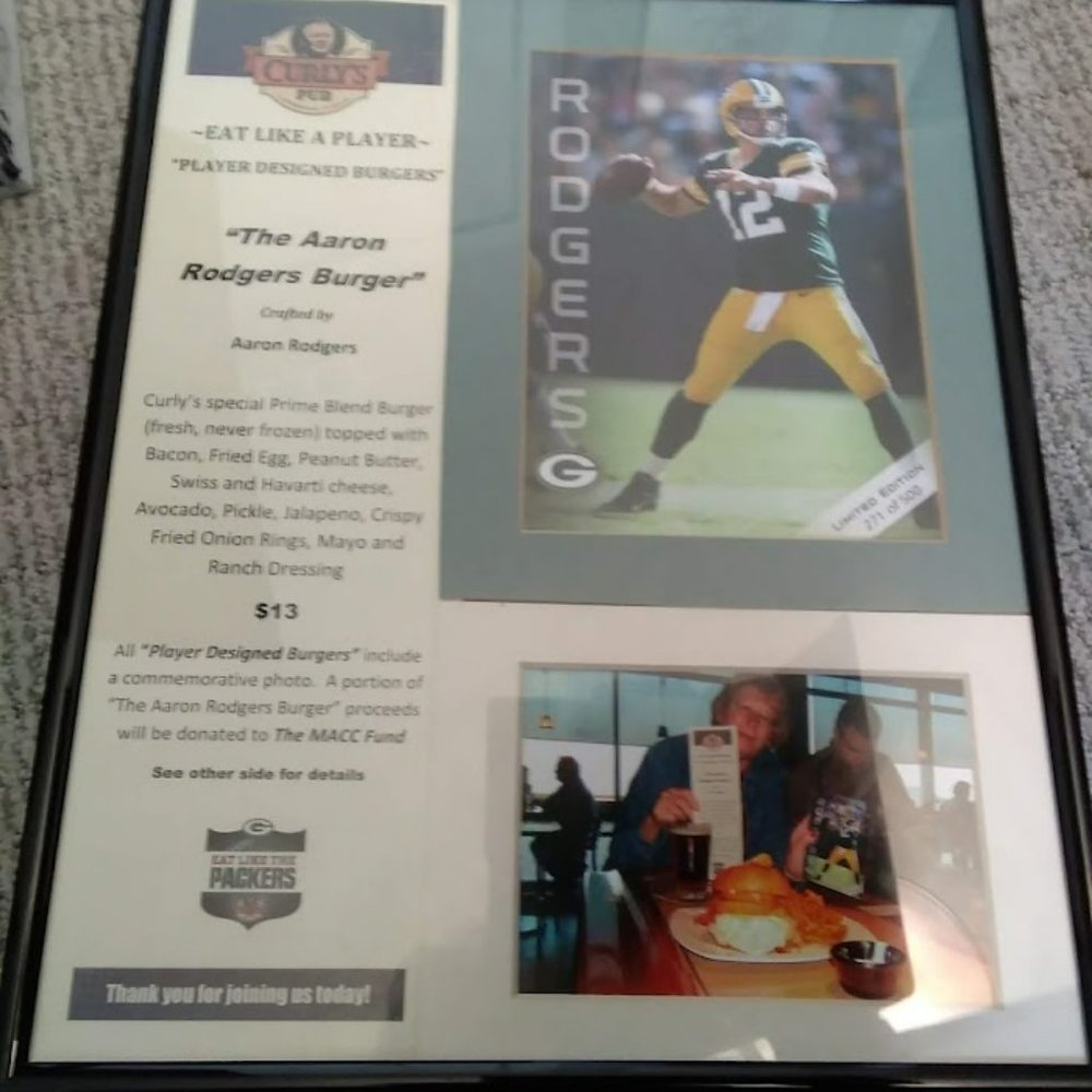 Framed Aaron Rogers/Lambeau Field Collectibles